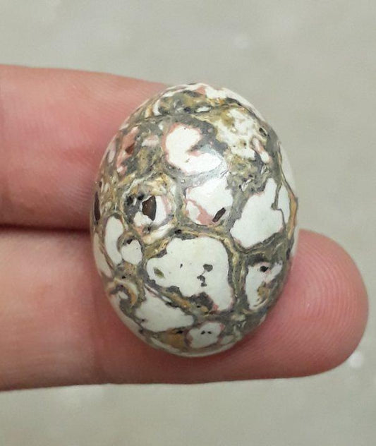 33.4ct Jasper - White Jasper Cabochon - 26x20mm