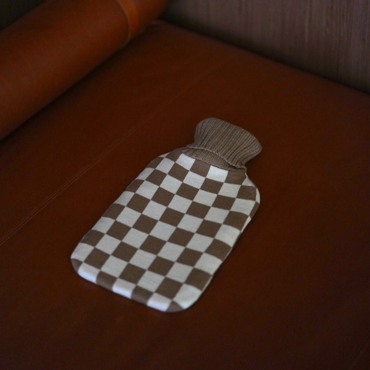 Mocha Hot Water Bottle with Cover