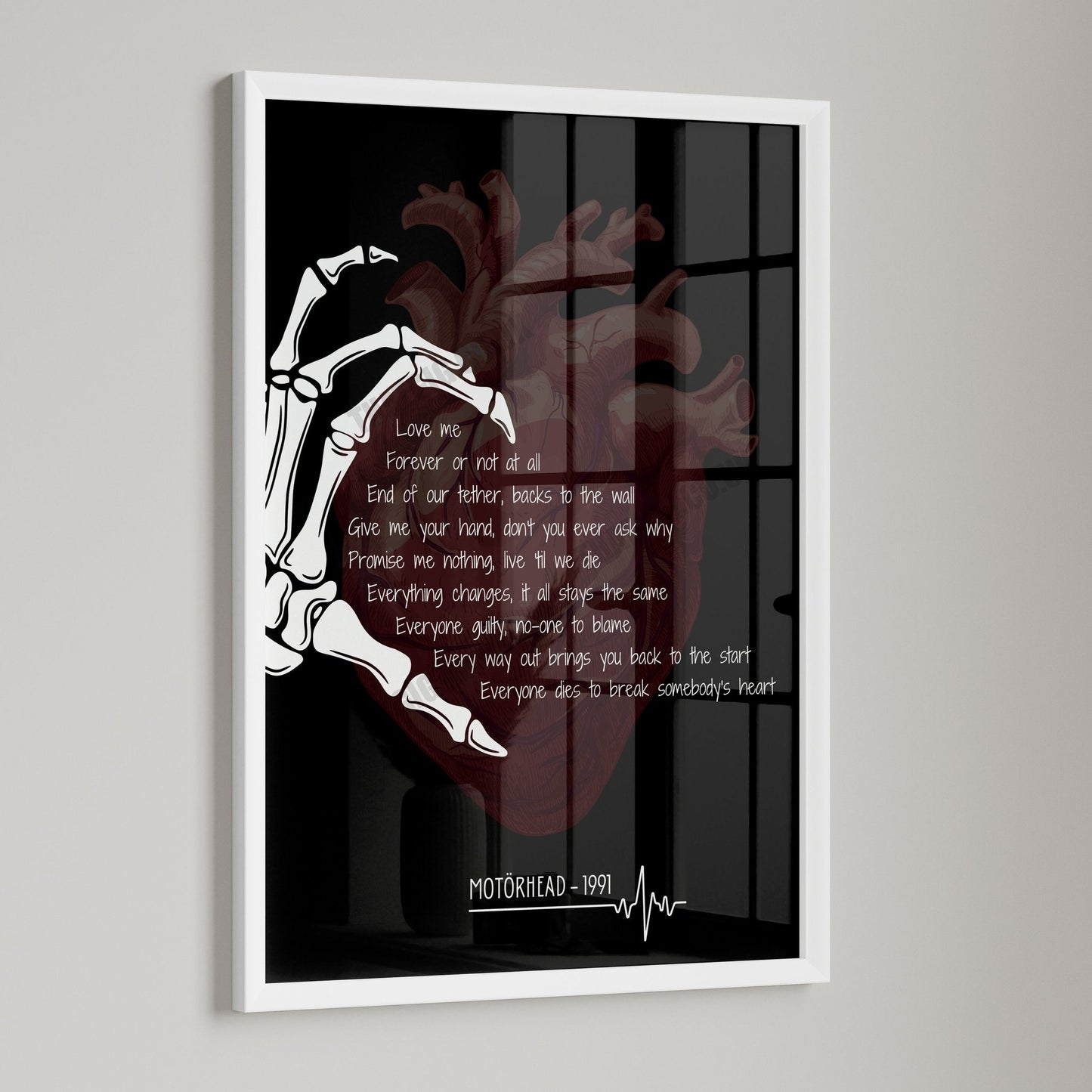 Motörhead - Lyric Print Art - Love me Forever