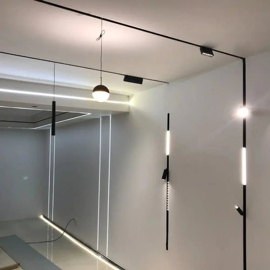 Modern Embedded Flexible Linear Fixture LED Spotlight DC48V Ceiling Indoor Light