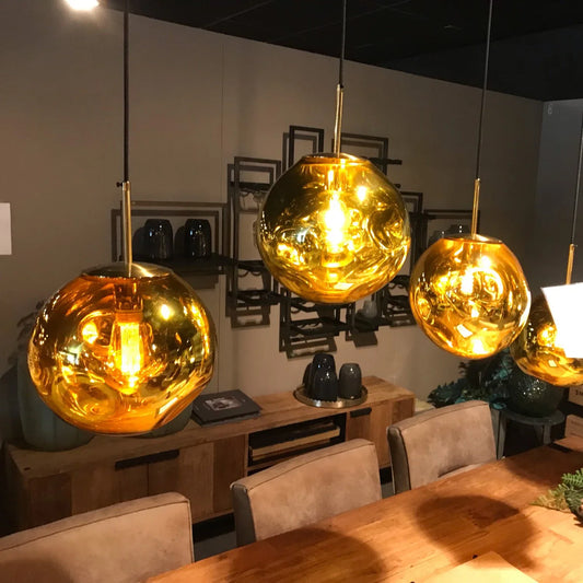 Modern Lava LED Chandeliers PVC Lighting