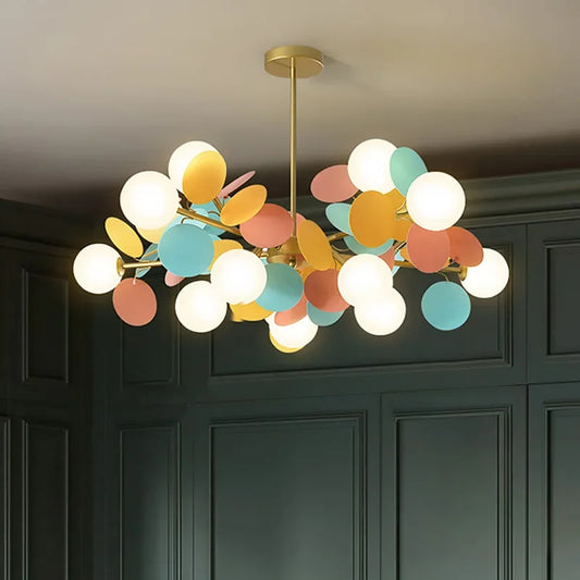 Modern Led Chandeliers Colourful Branch Lustre Luxury Ceiling Light