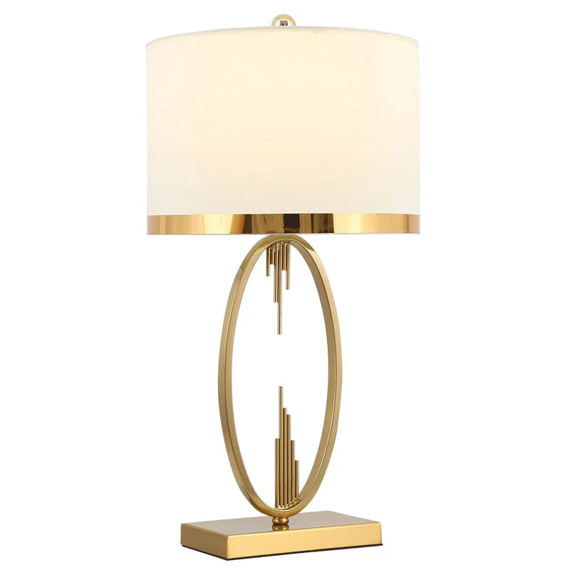 Modern Metal Pipe Shape Table Lamps