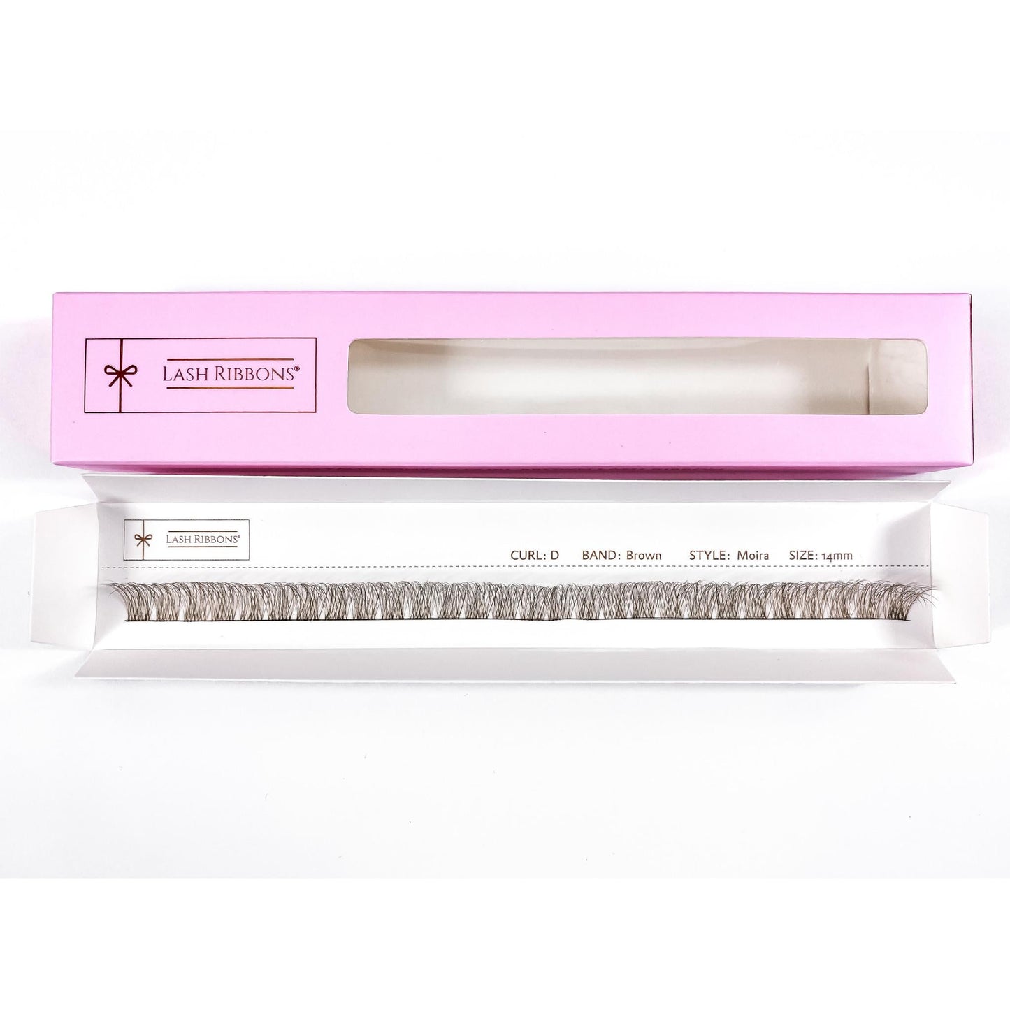 3D 'D' Curl Brown Lash Ribbons® Starter Kit (With Clear Lash Bond)