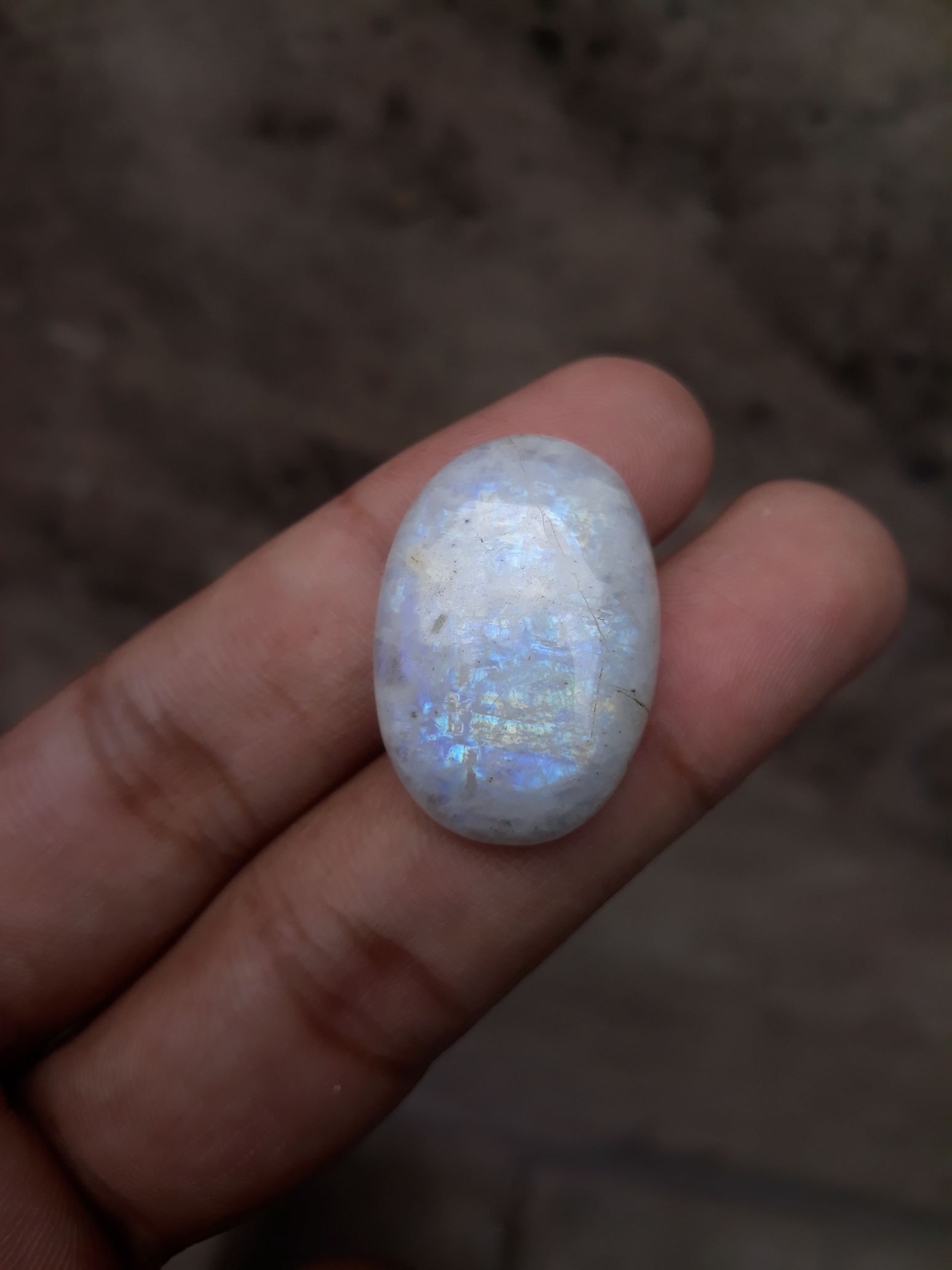 40ct MoonStone for Sale - Adularia MoonStone - Rainbow Moonstone - June Birthstone -30x30x7mm