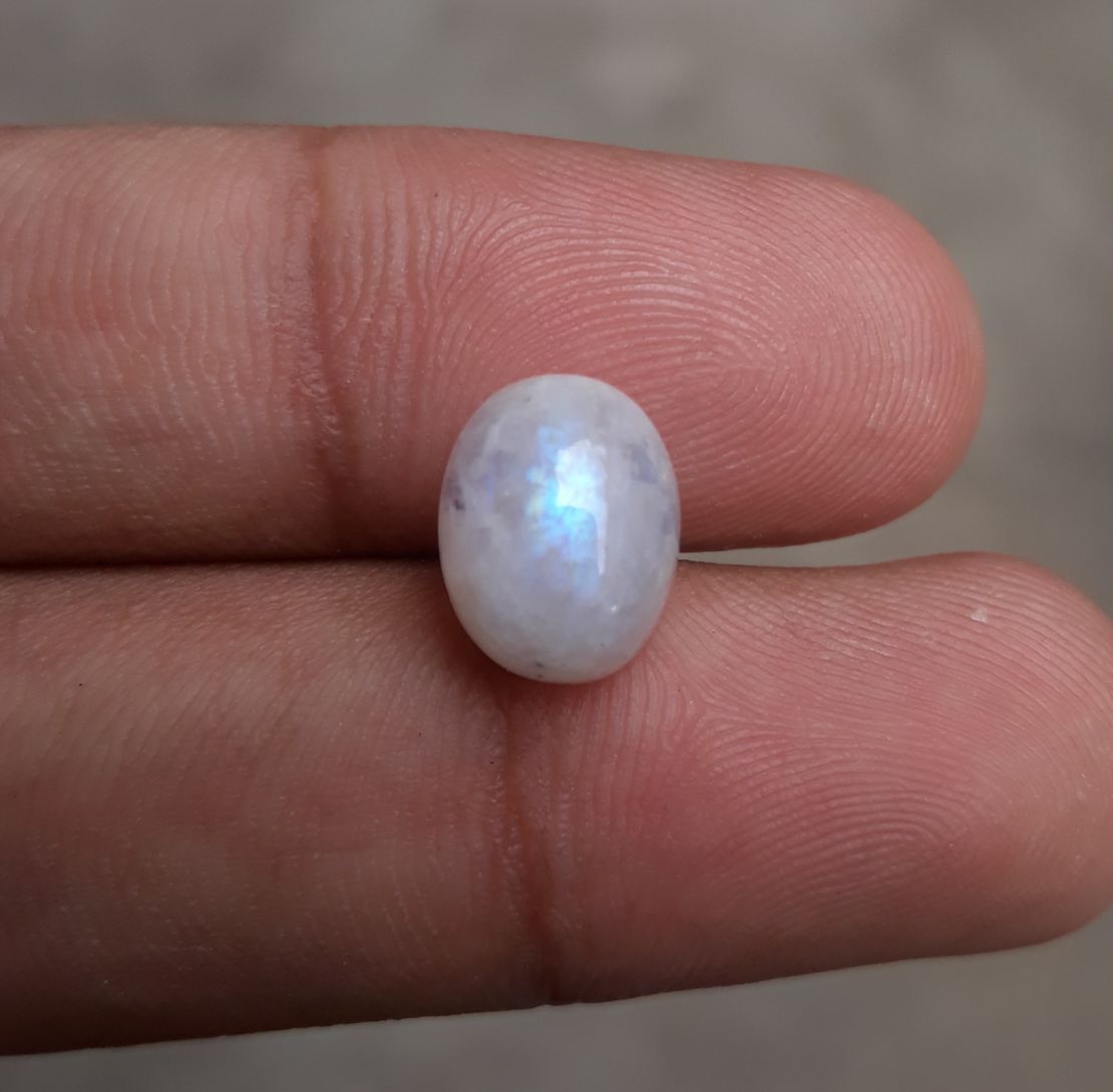 6ct MoonStone for Sale - Adularia MoonStone - Rainbow Moonstone - June Birthstone -12x9x7mm