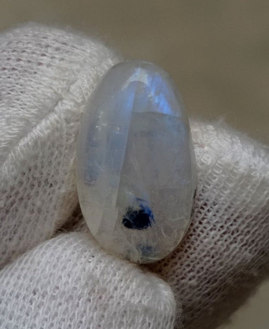 12.35ct Moonstone for Sale - Adularia Moonstone - Rainbow Moonstone - June Birthstone - 20x12x6mm