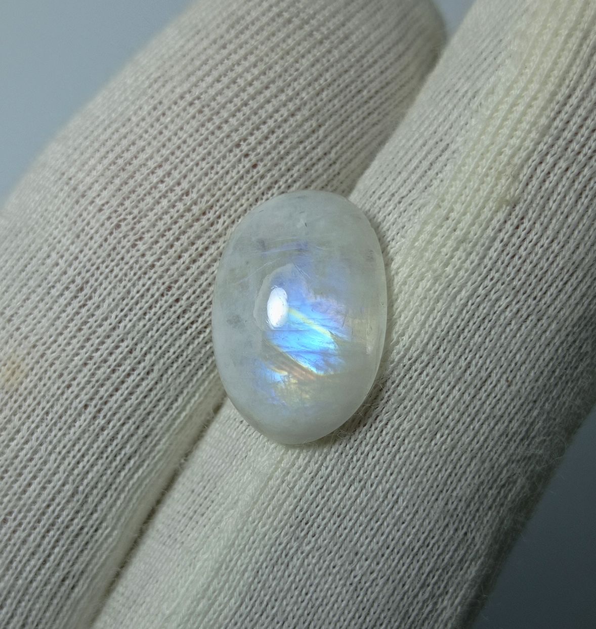 4.8ct Moonstone for Sale - Adularia Moonstone - Rainbow Moonstone - June Birthstone - 15x10x4mm