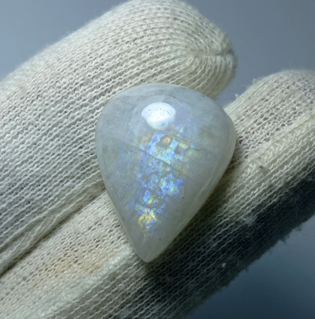 24.95ct Moonstone for Sale - Adularia Moonstone - Rainbow Moonstone - June Birthstone - 24x19x7mm