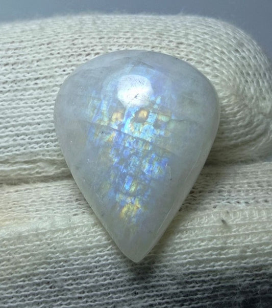 24.95ct Moonstone for Sale - Adularia Moonstone - Rainbow Moonstone - June Birthstone - 24x19x7mm