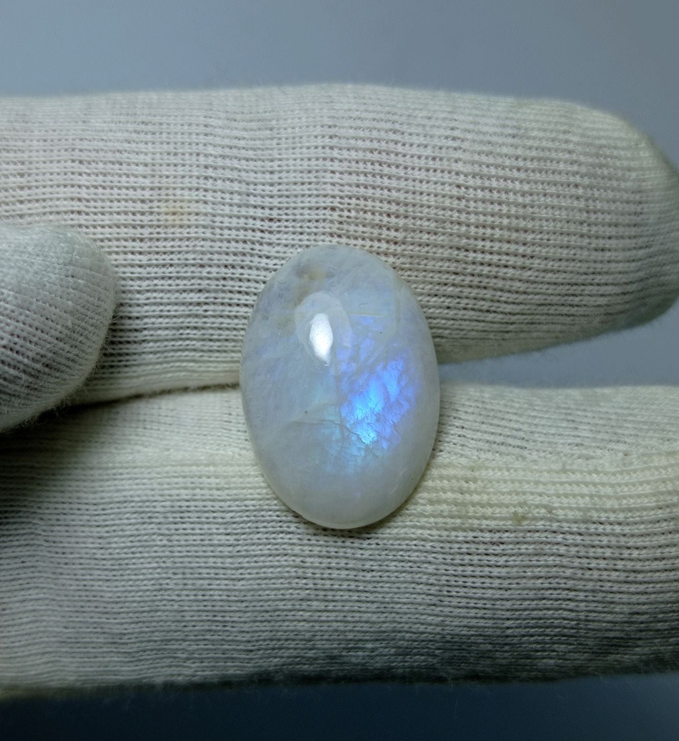 7.7ct MoonStone for Sale - Adularia MoonStone - Rainbow Moonstone - June Birthstone -18x12x4mm