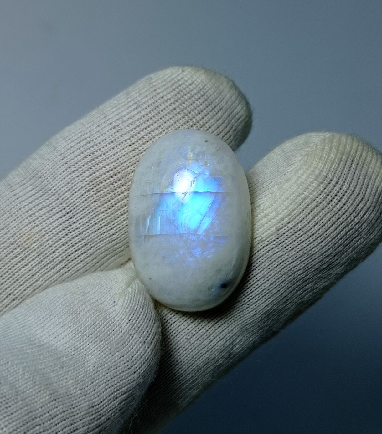 22ct MoonStone for Sale - Adularia MoonStone - Rainbow Moonstone - June Birthstone -24x16x7mm