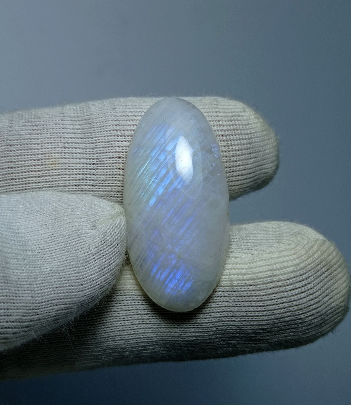 23.6ct MoonStone for Sale - Adularia MoonStone - Rainbow Moonstone - June Birthstone -31x15x6mm