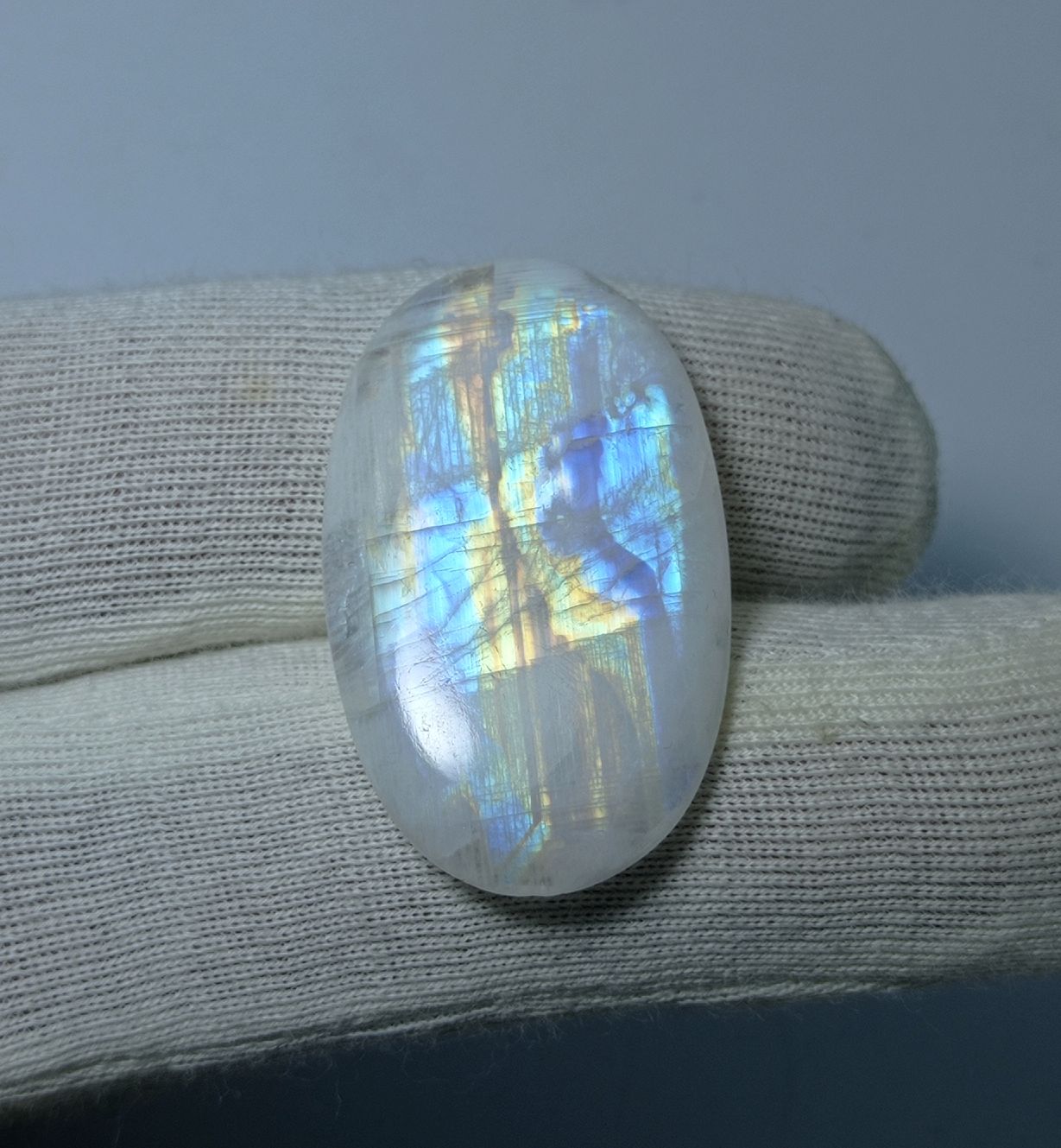 23ct MoonStone for Sale - Adularia MoonStone - Rainbow Moonstone - June Birthstone -32x19mm