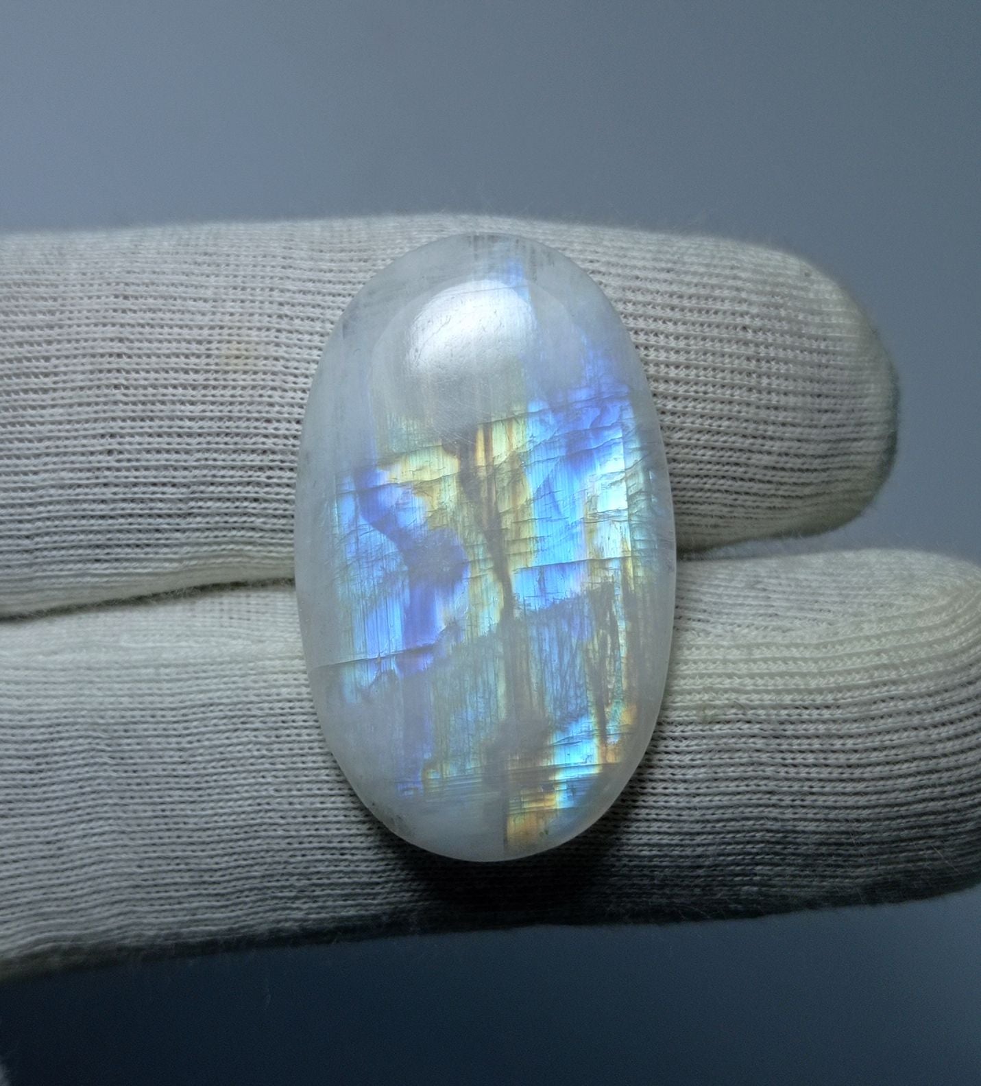 23ct MoonStone for Sale - Adularia MoonStone - Rainbow Moonstone - June Birthstone -32x19mm