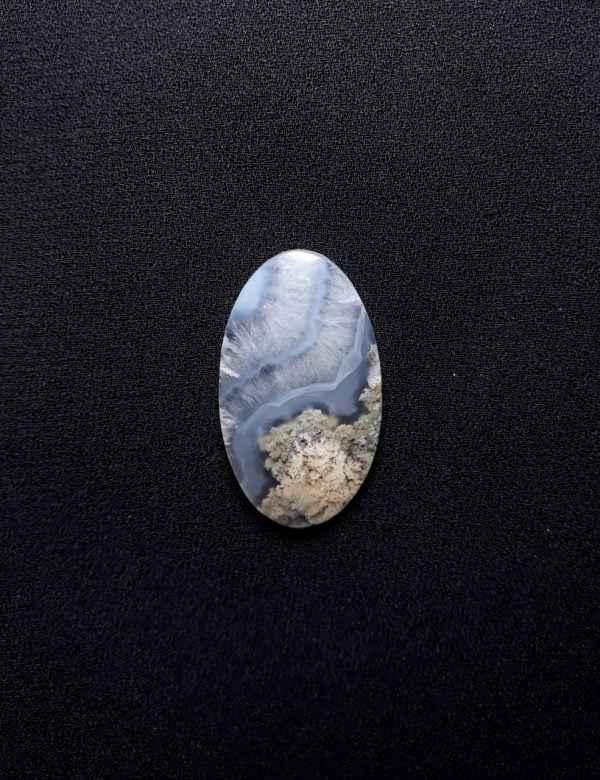 26ct Moss Agate - White Moss Agate - 33x19x5mm