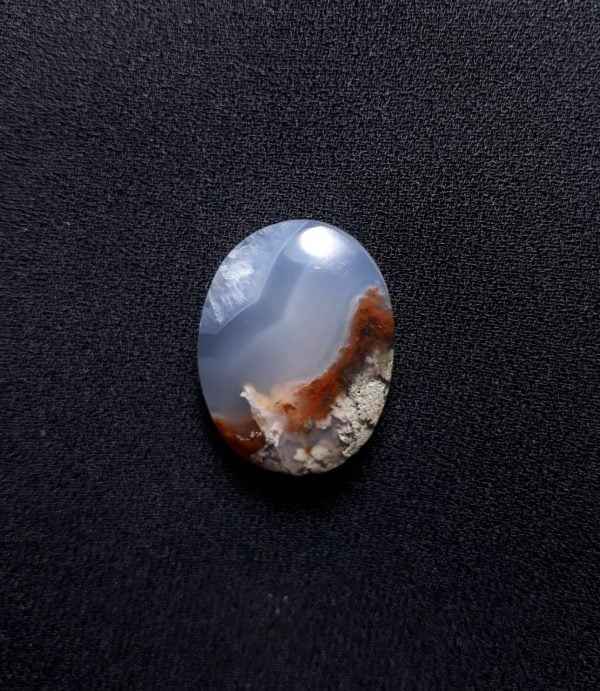 18.6ct Moss Agate - White Moss Agate - 23x17.5x5.8mm
