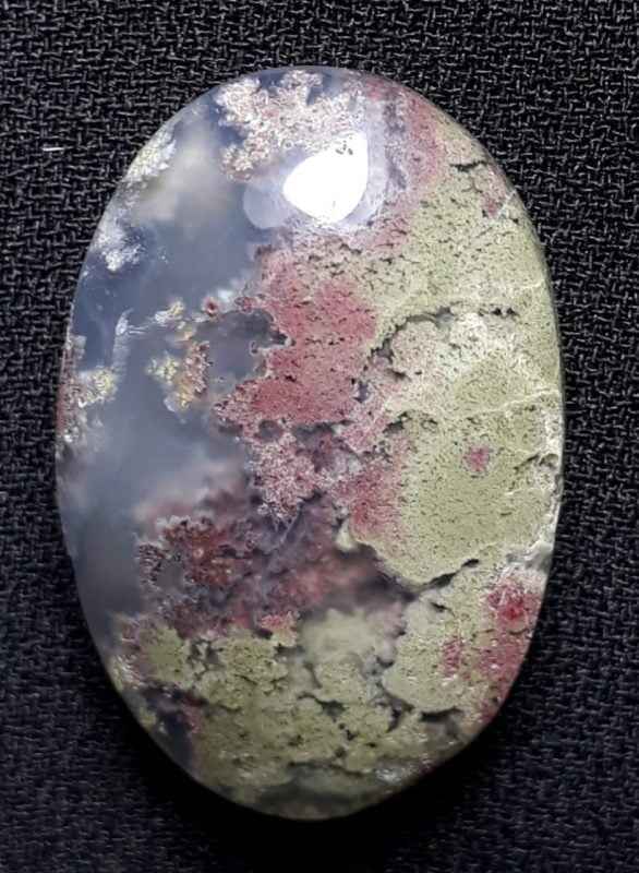 23.6ct  Moss Agate - Green Moss Agate - 25.5x17x5.5mm