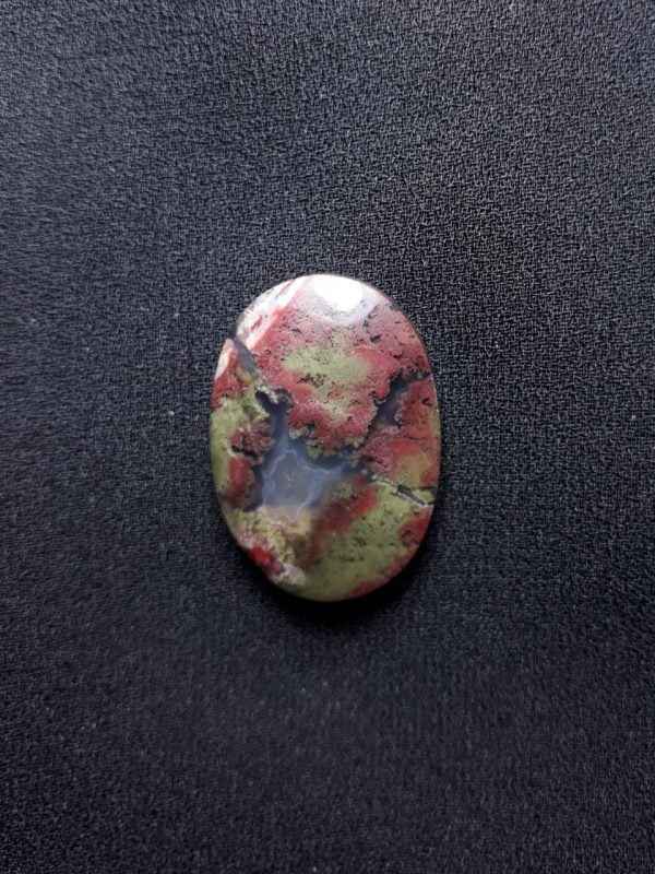 25.5ct Moss Agate - Red Moss Agate - 27x19x6.5mm