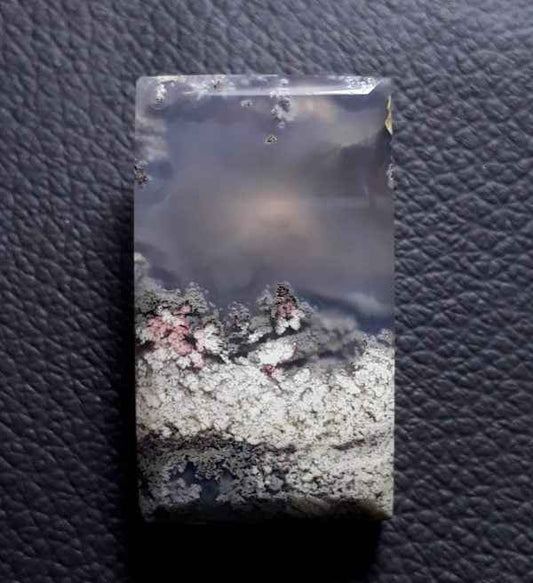 42ct Moss Agate - White Moss Agate - 31x18x7mm