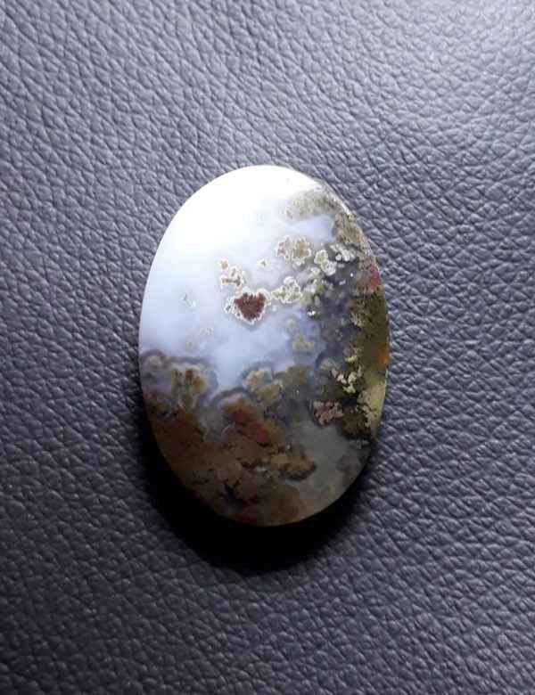 33ct Moss Agate - Green Moss Agate - 35x25x7.2mm