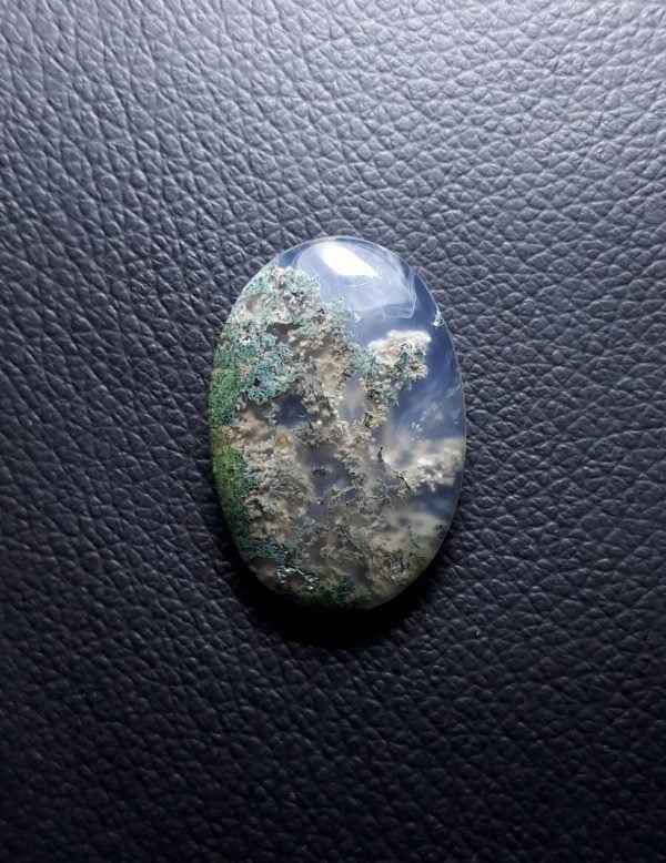24.5ct Moss Agate - Green Moss Agate - 27x18x6.8mm