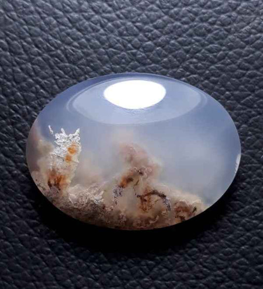 21.5ct Moss Agate - White Moss Agate - 24x18x7mm