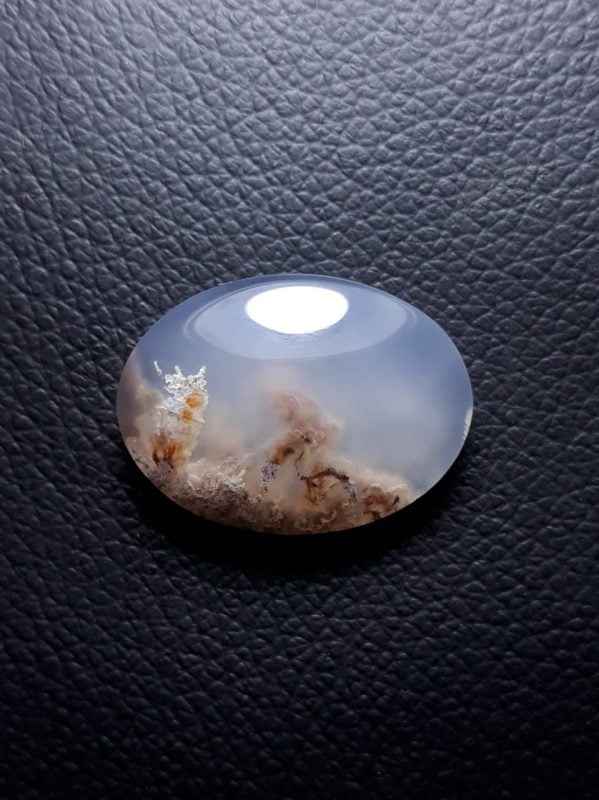 21.5ct Moss Agate - White Moss Agate - 24x18x7mm