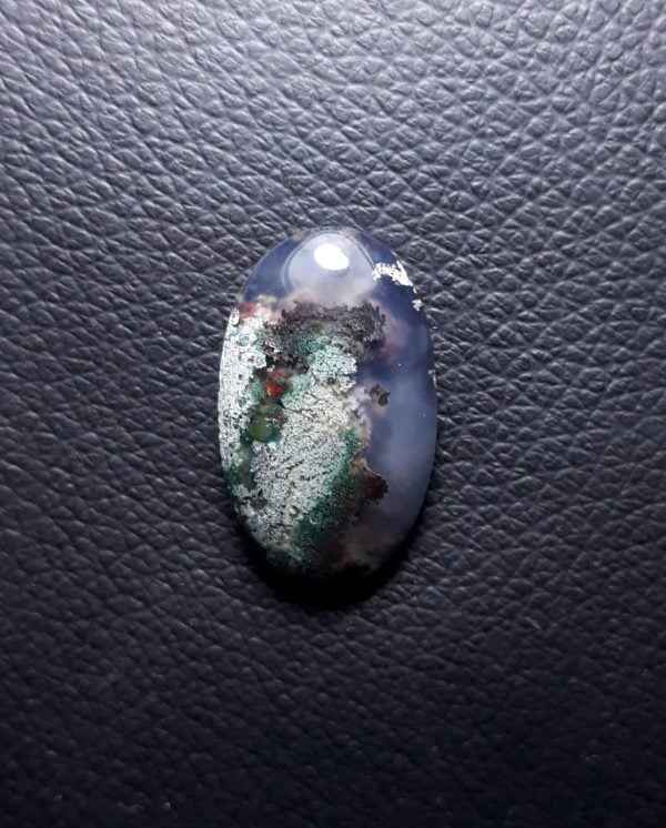 13.4ct Moss Agate - White Moss Agate- 23x14x6mm
