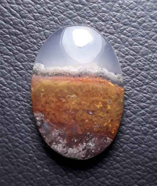19ct Moss Agate - Brown Moss Agate - 24x17x6mm