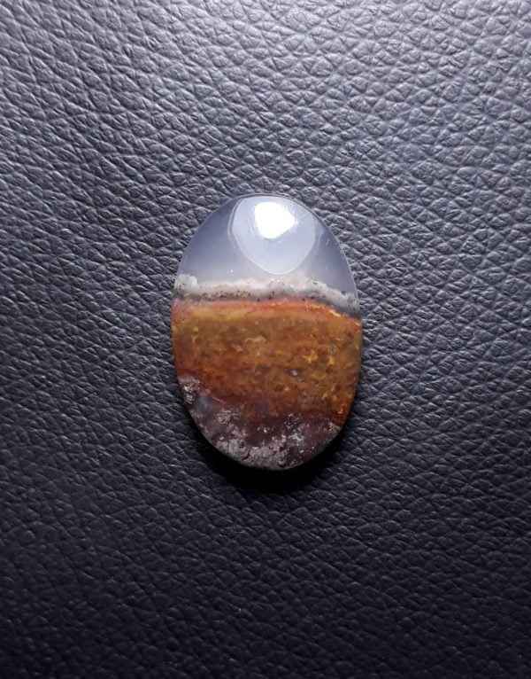 19ct  Moss Agate - Brown Moss Agate - 24x17x6mm