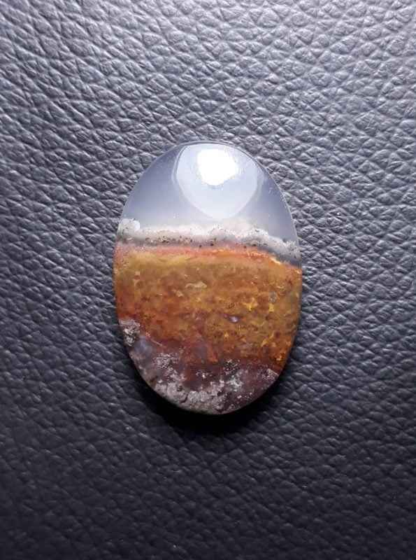 19ct  Moss Agate - Brown Moss Agate - 24x17x6mm