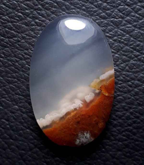 14.6ct Moss Agate - Brown Moss Agate - 22.7x12.7x5.5mm