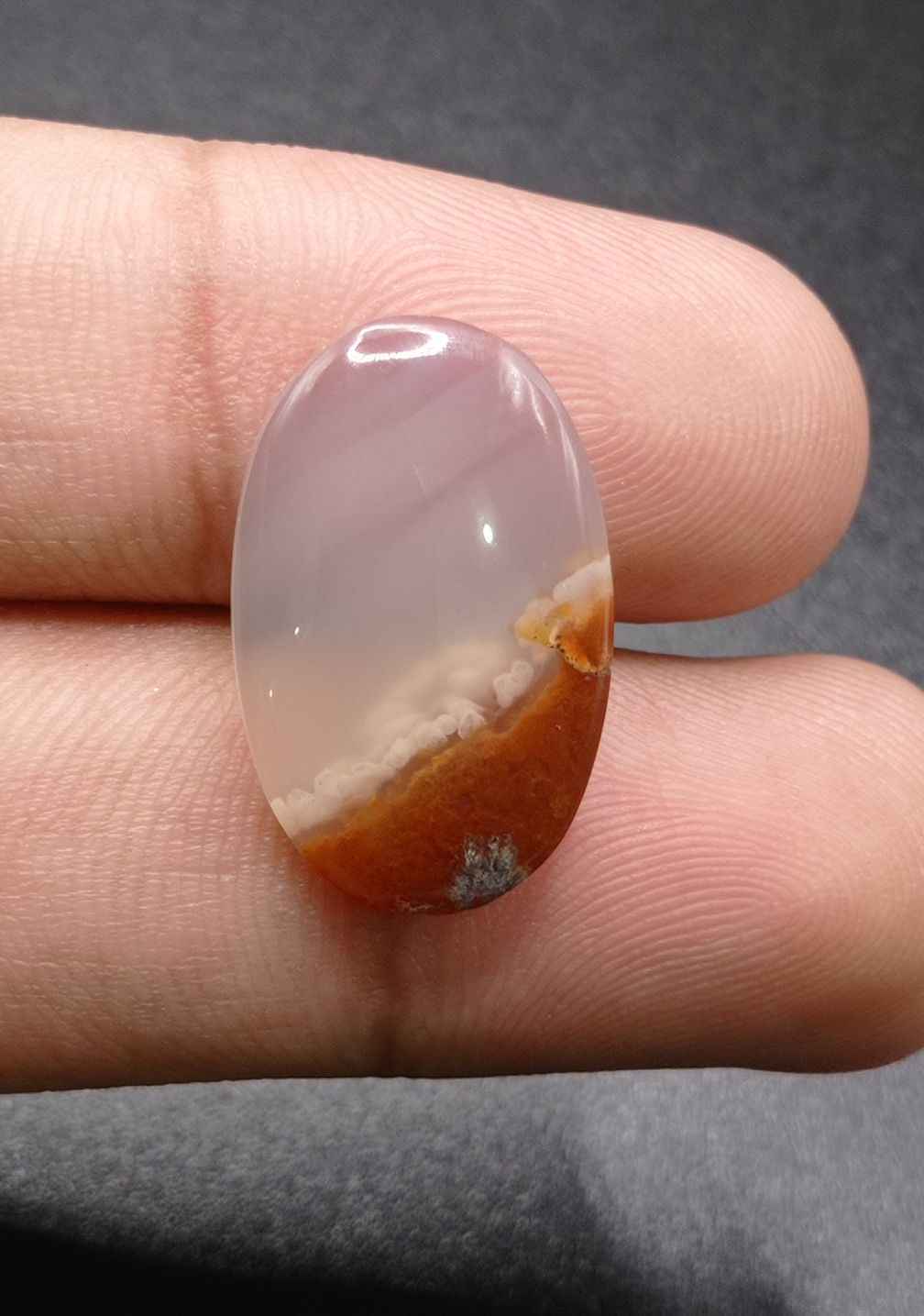 14.6ct Moss Agate - Brown Moss Agate - 22.7x12.7x5.5mm