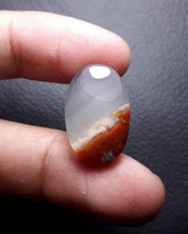 14.6ct Moss Agate - Brown Moss Agate - 22.7x12.7x5.5mm