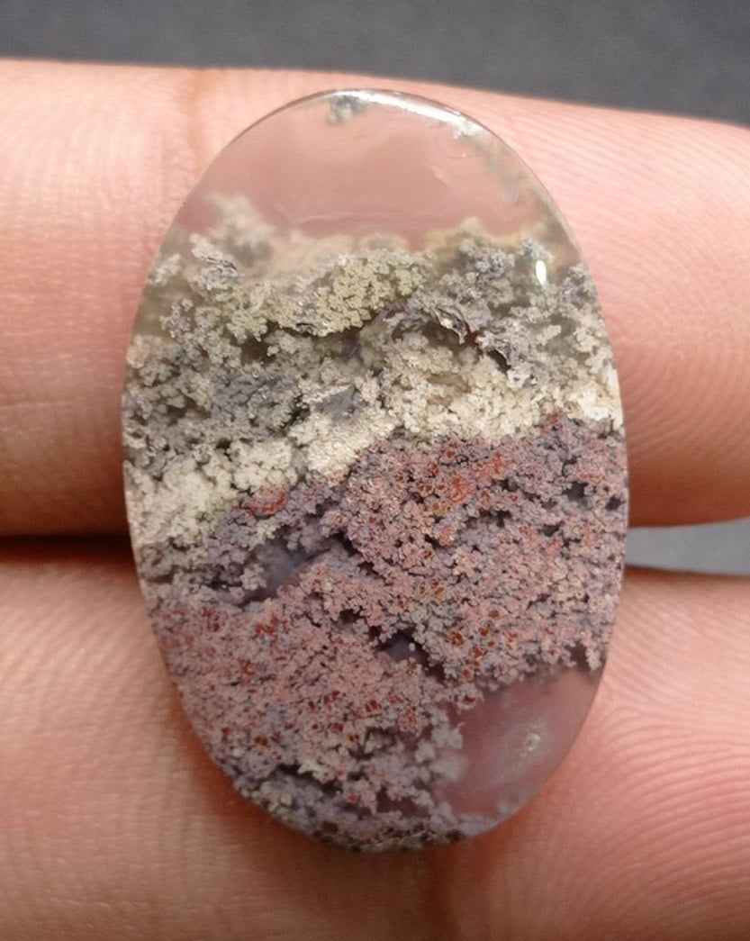 20ct Moss Agate - Green Moss Agate - 29.2x19x5mm