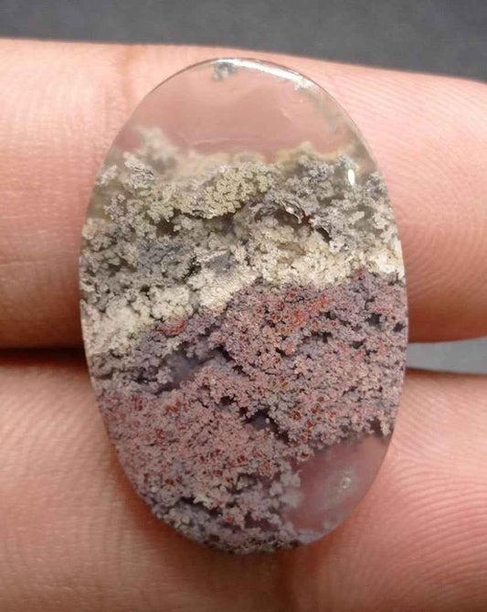 20ct Moss Agate - Green Moss Agate - 29.2x19x5mm