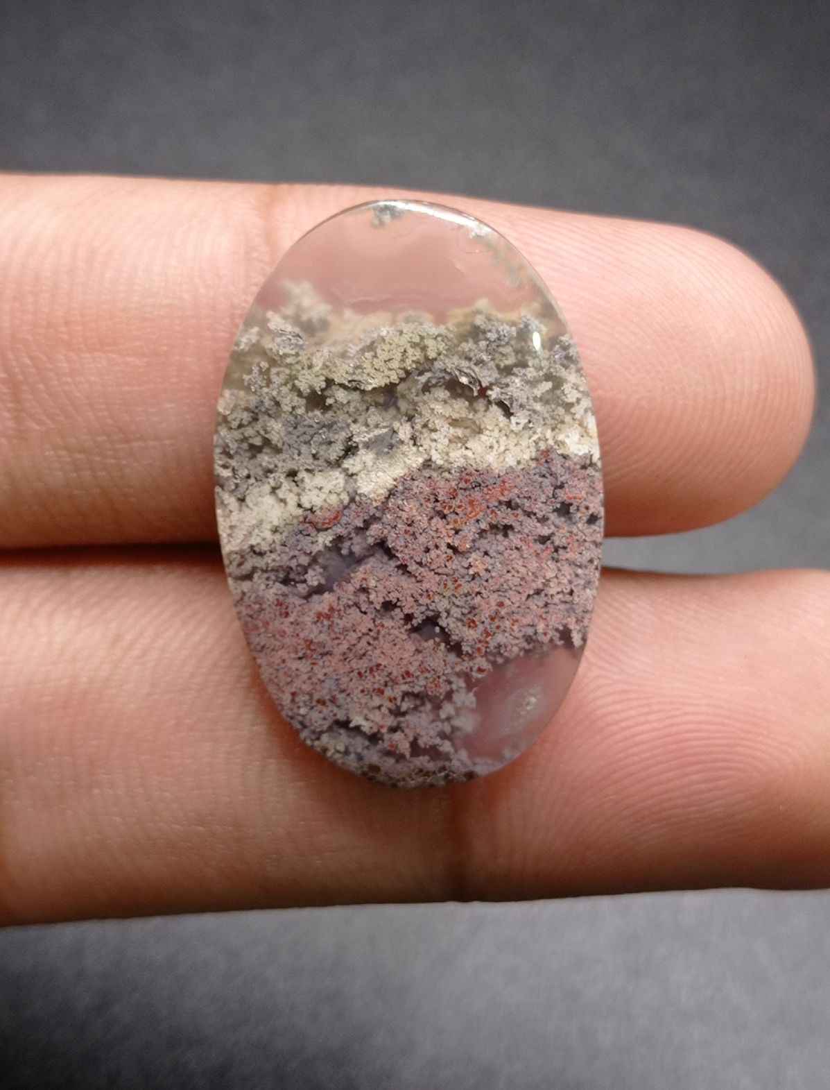 20ct Moss Agate - Green Moss Agate - 29.2x19x5mm