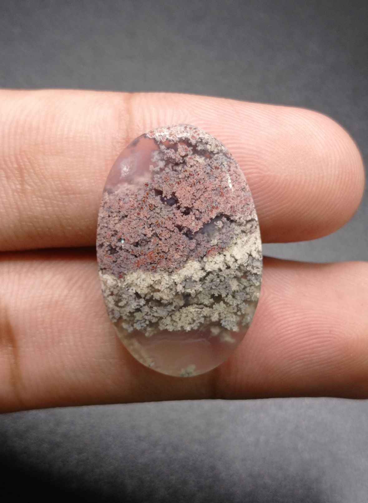 20ct Moss Agate - Green Moss Agate - 29.2x19x5mm