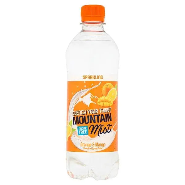 Mountain Mist Orange & Mango Flavoured Sparkling Spring Water 500ml (Case of 12)