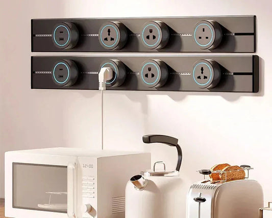 Movable Track Socket Smart Home Appliances Electronic Modular Mounted Rail