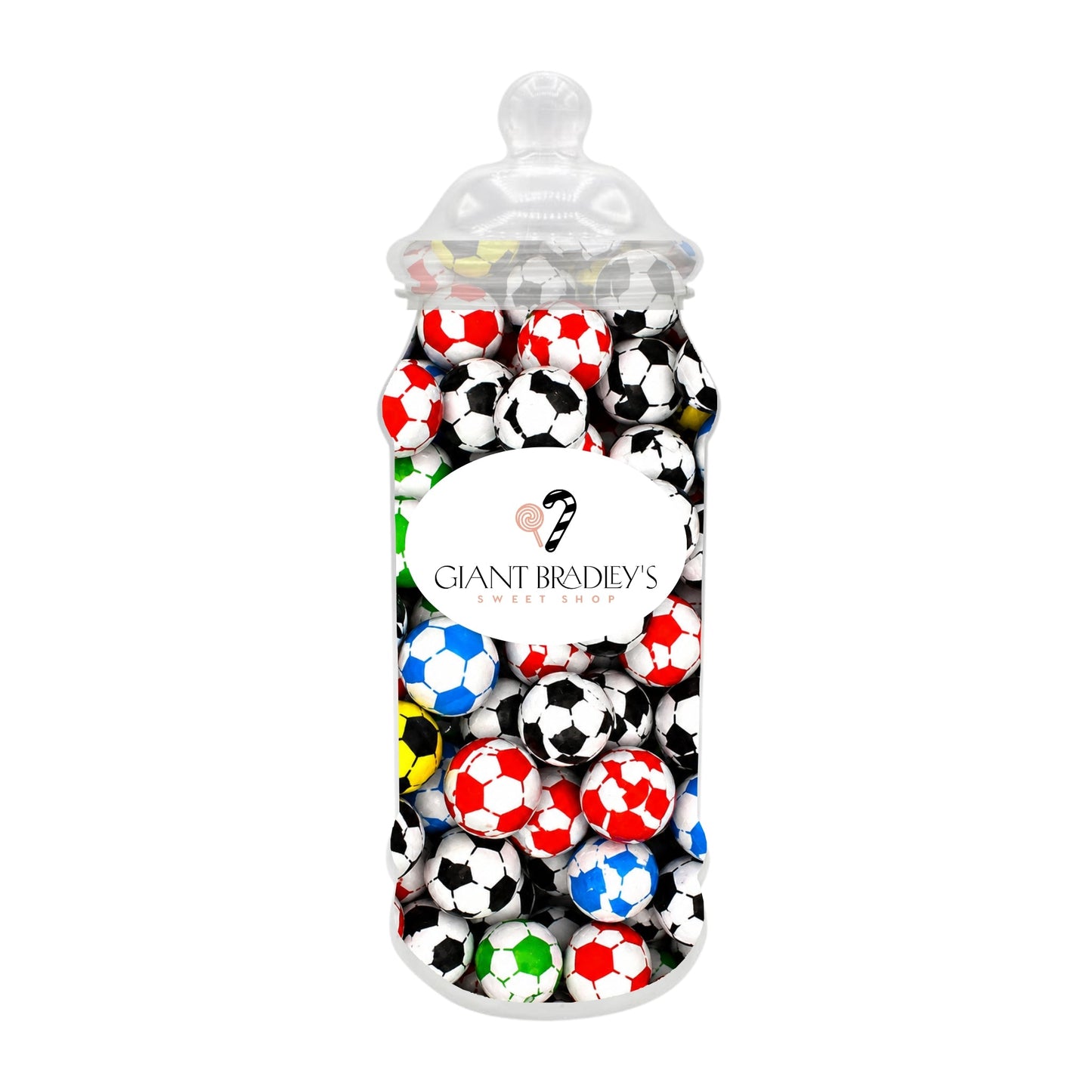 Multi Coloured Chocolate Footballs