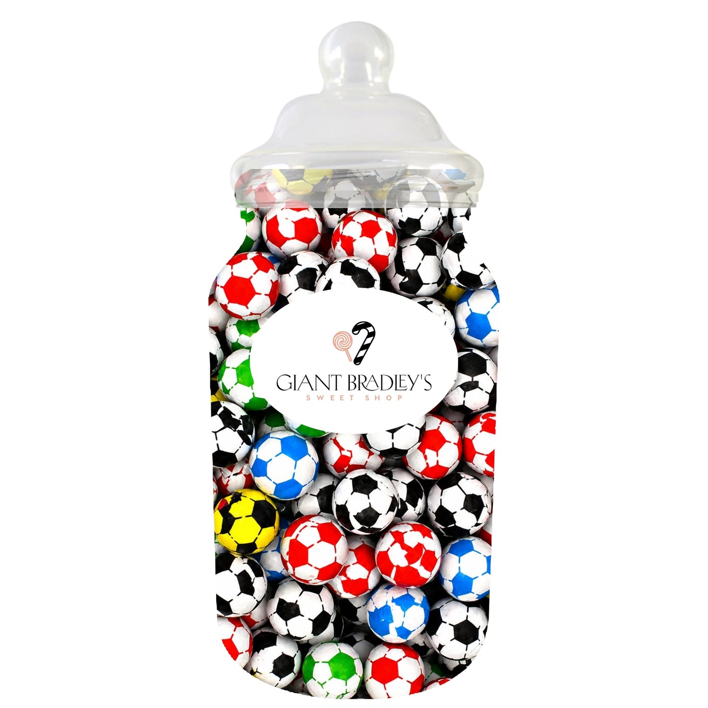 Multi Coloured Chocolate Footballs