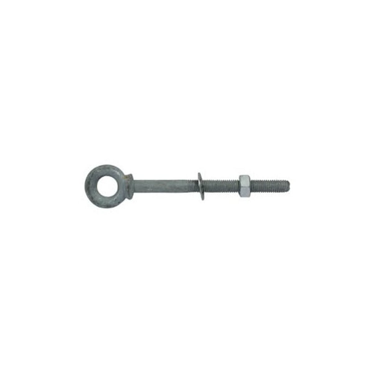 AG Galvanised Steel Eye Bolt with Long Shank (10mm Eye / 6mm Thread)