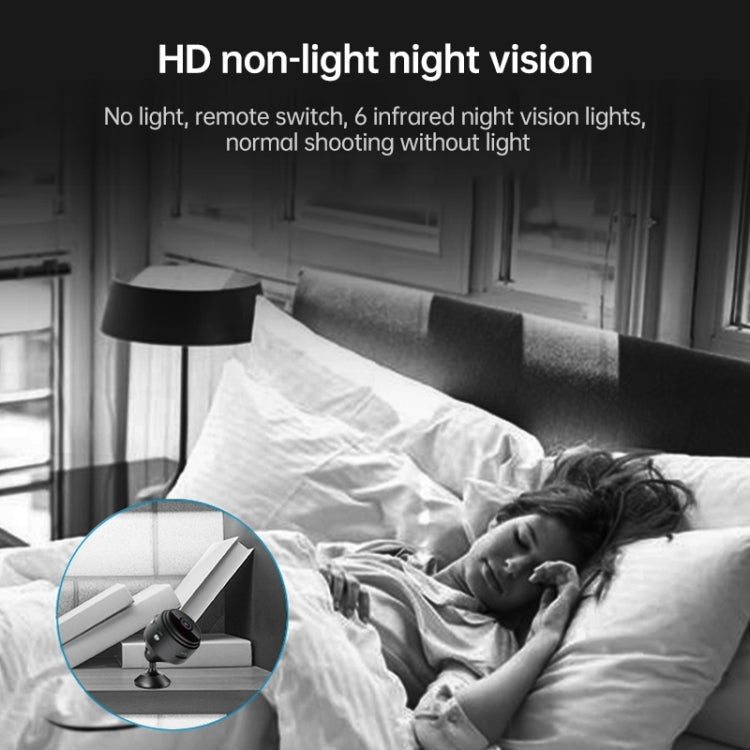 A9 720P Wifi Wireless Network Camera Wide-angle Recorder(Black)