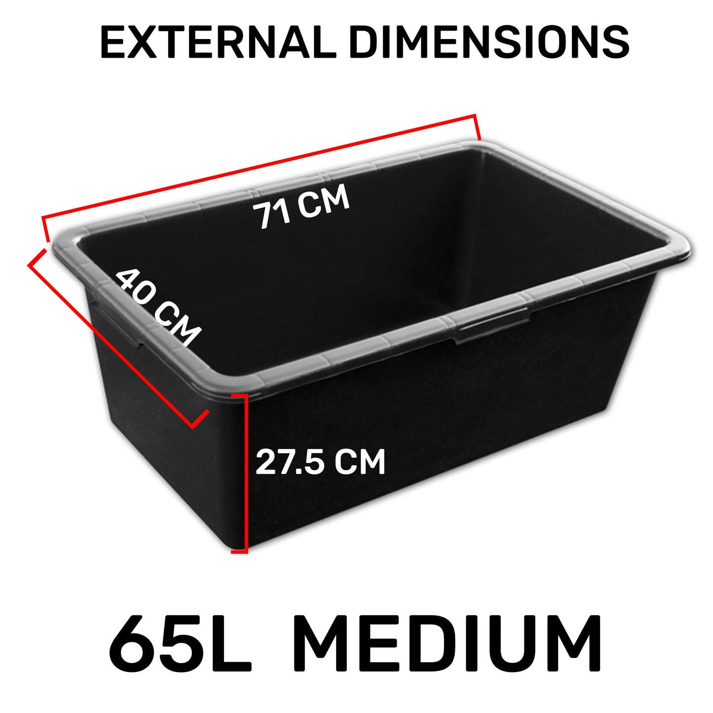 Dog Bath with Tap 65L