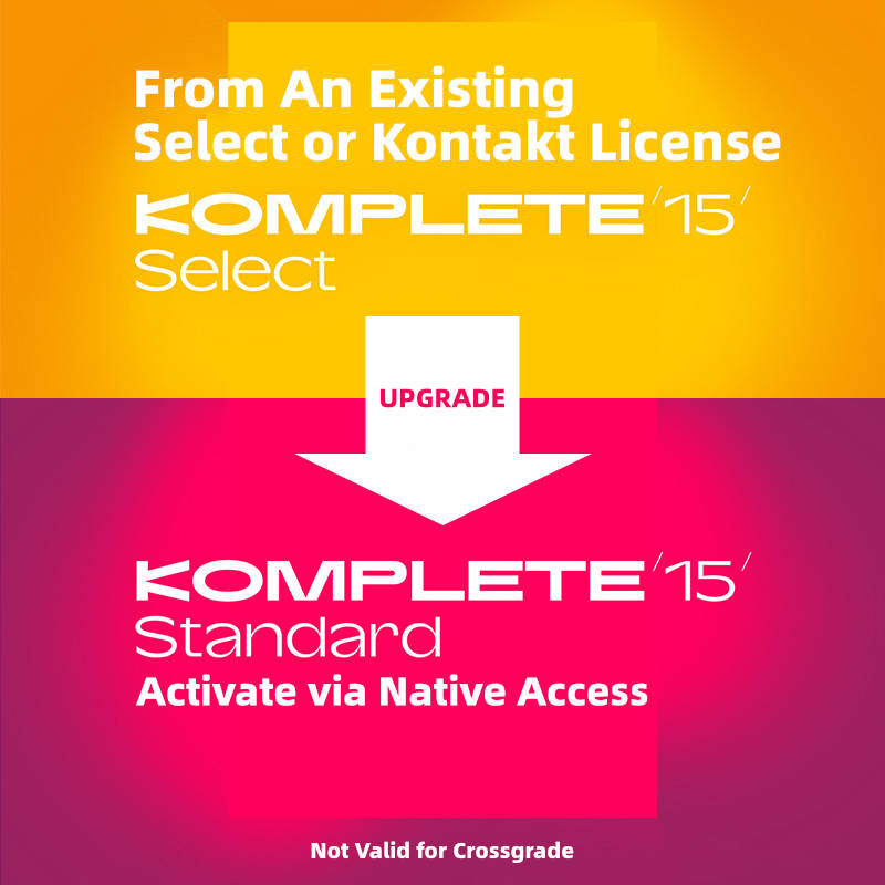 Native Instruments Komplete 15 Standard | Upgrade from Select (Download)