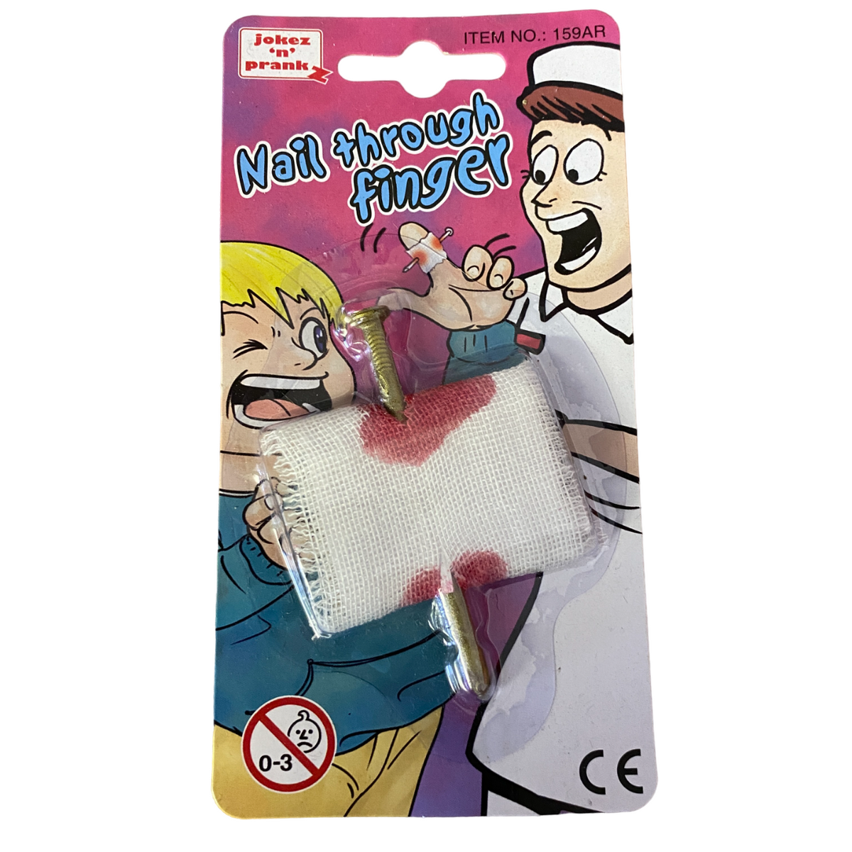 Jokez 'n' Prankz Nail Through Finger