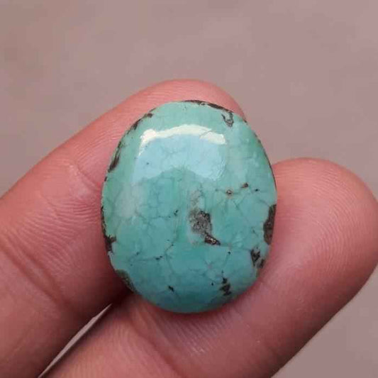 14ct Turquoise Cabochon - 21x17 mm