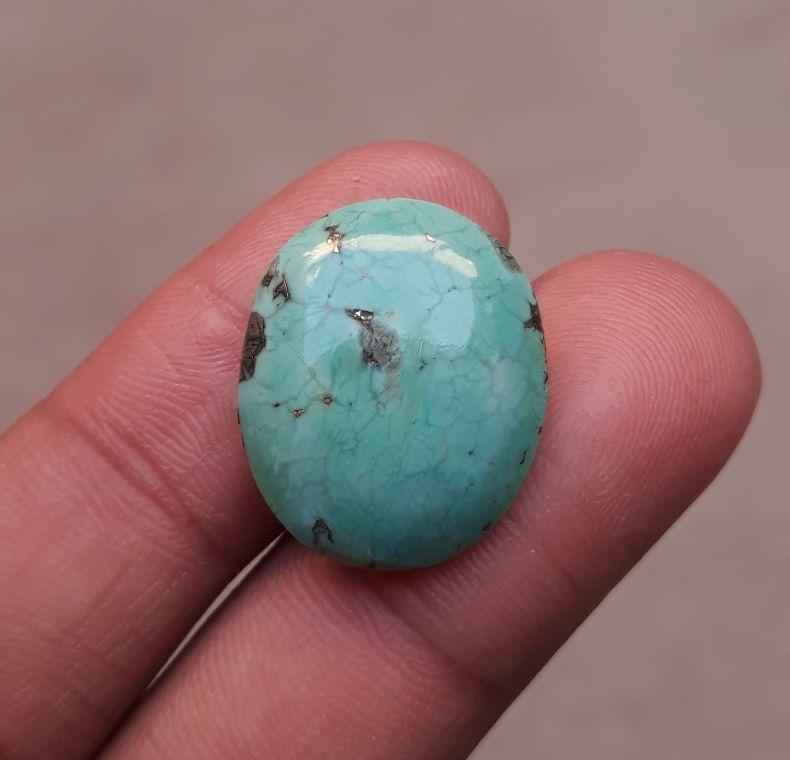 14ct Turquoise Cabochon - 21x17 mm